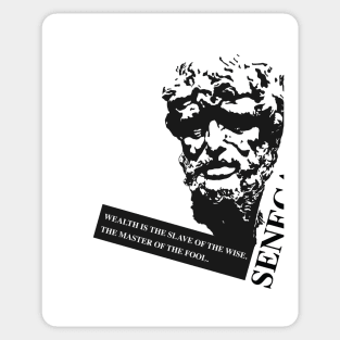 Stoicism. Aphorisms. Seneca Sticker